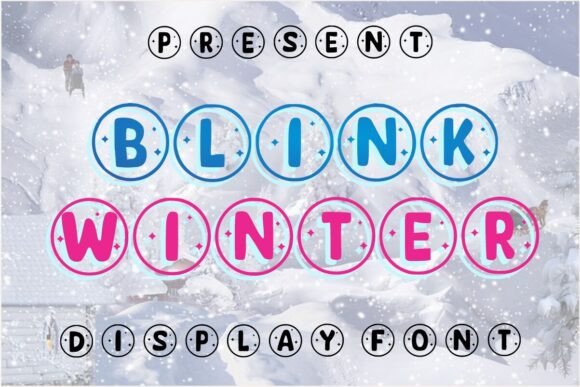 Blink Winter: A Friendly Christmas Font for Creative Projects
