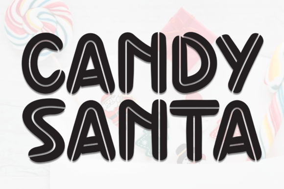 Candy Santa: A Playful Font for Festive Designs