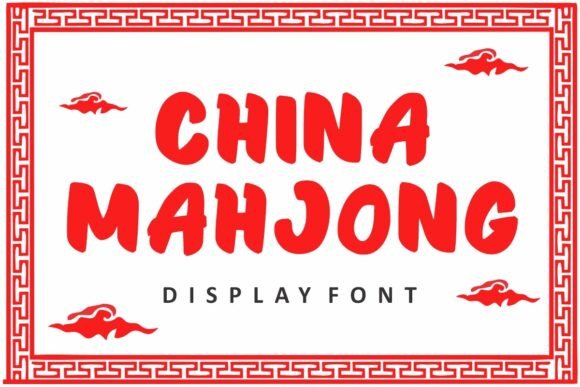 China Mahjong: Bold Typography for Cultural Impact