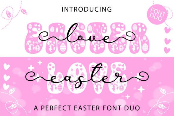 Easter Love Duo: Elevating Spring Designs with Whimsy and Elegance