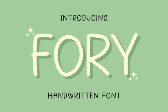 Fory: The Quirky Handwritten Font for Bold Creativity