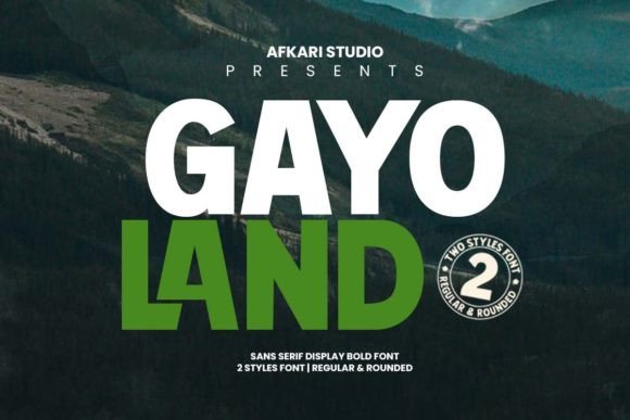 Gayo Land: Bold Typography for Modern Design