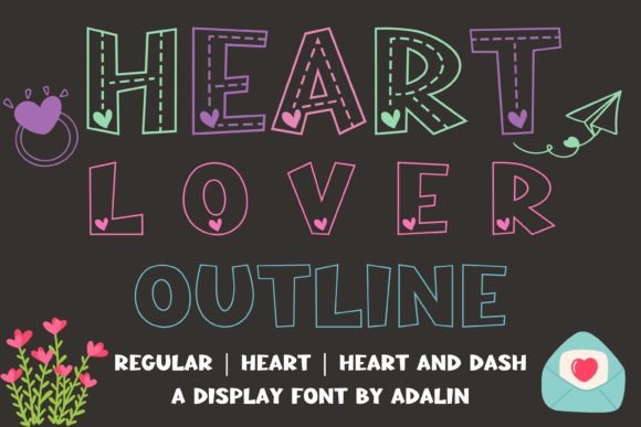 Infusing Playful Charm into Design with Heart Lover Outline