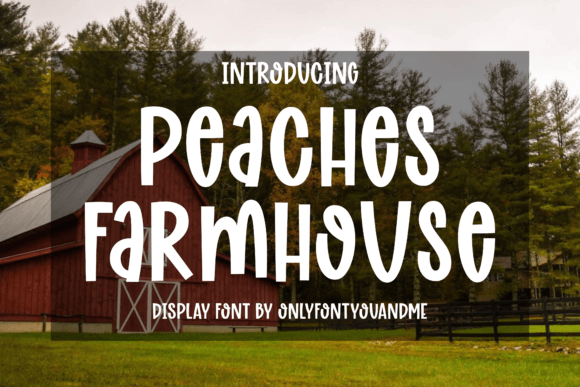Peaches Farmhouse: A Cute Display Font