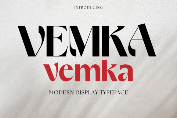 Vemka: The Modern Display Font That Brings Spunk and Sophistication to Your Designs